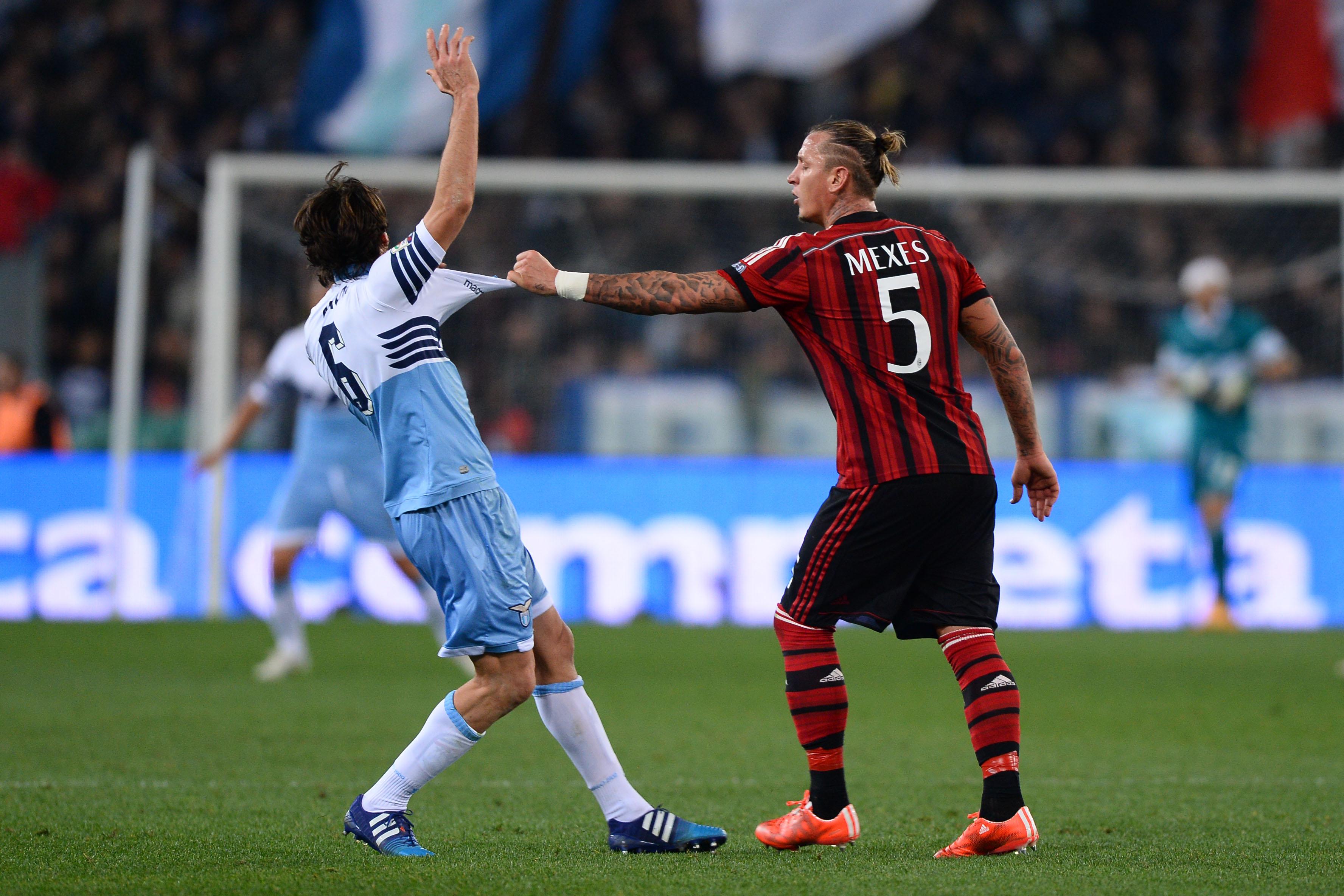 mexes mauri rissa lazio milan gennaio 2015 ifa