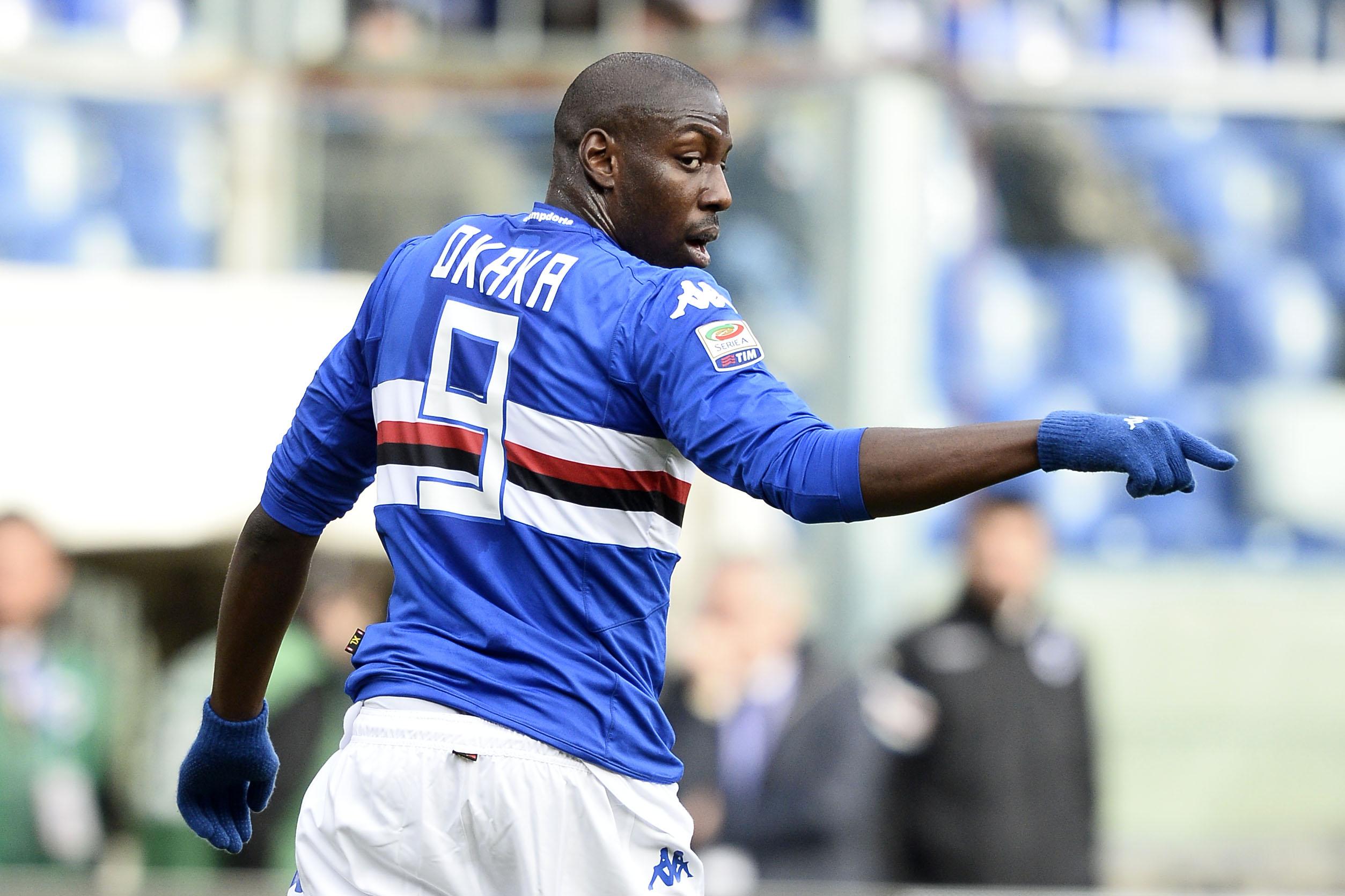 okaka spalle sampdoria febbraio 2015 ifa