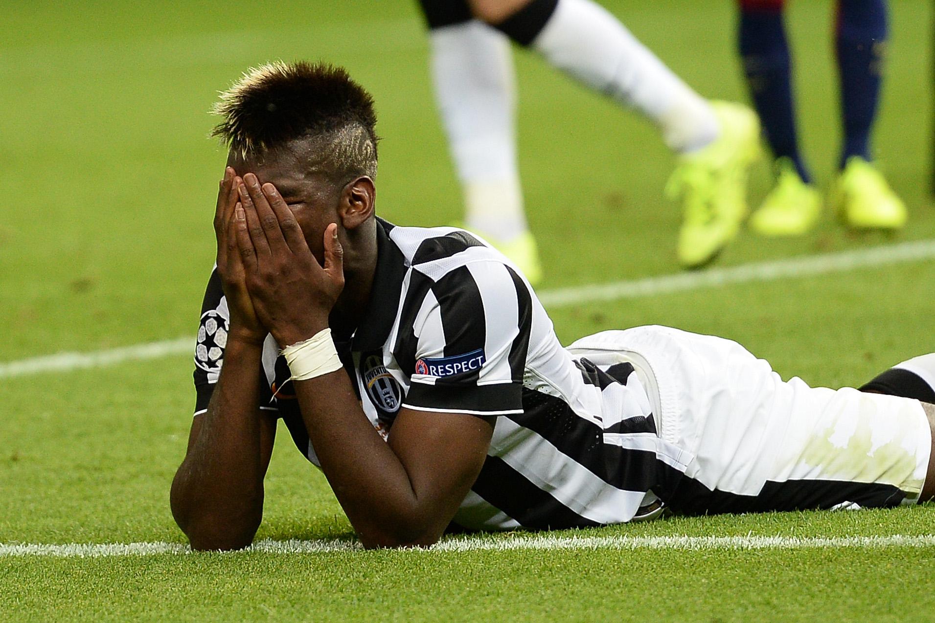 pogba disperato juventu finale champions league giugno 2015