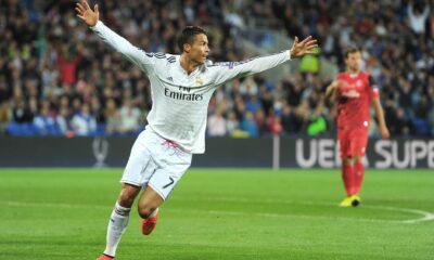 ronaldo cristiano esulta real madrid supercoppa europea agosto 2014 ifa