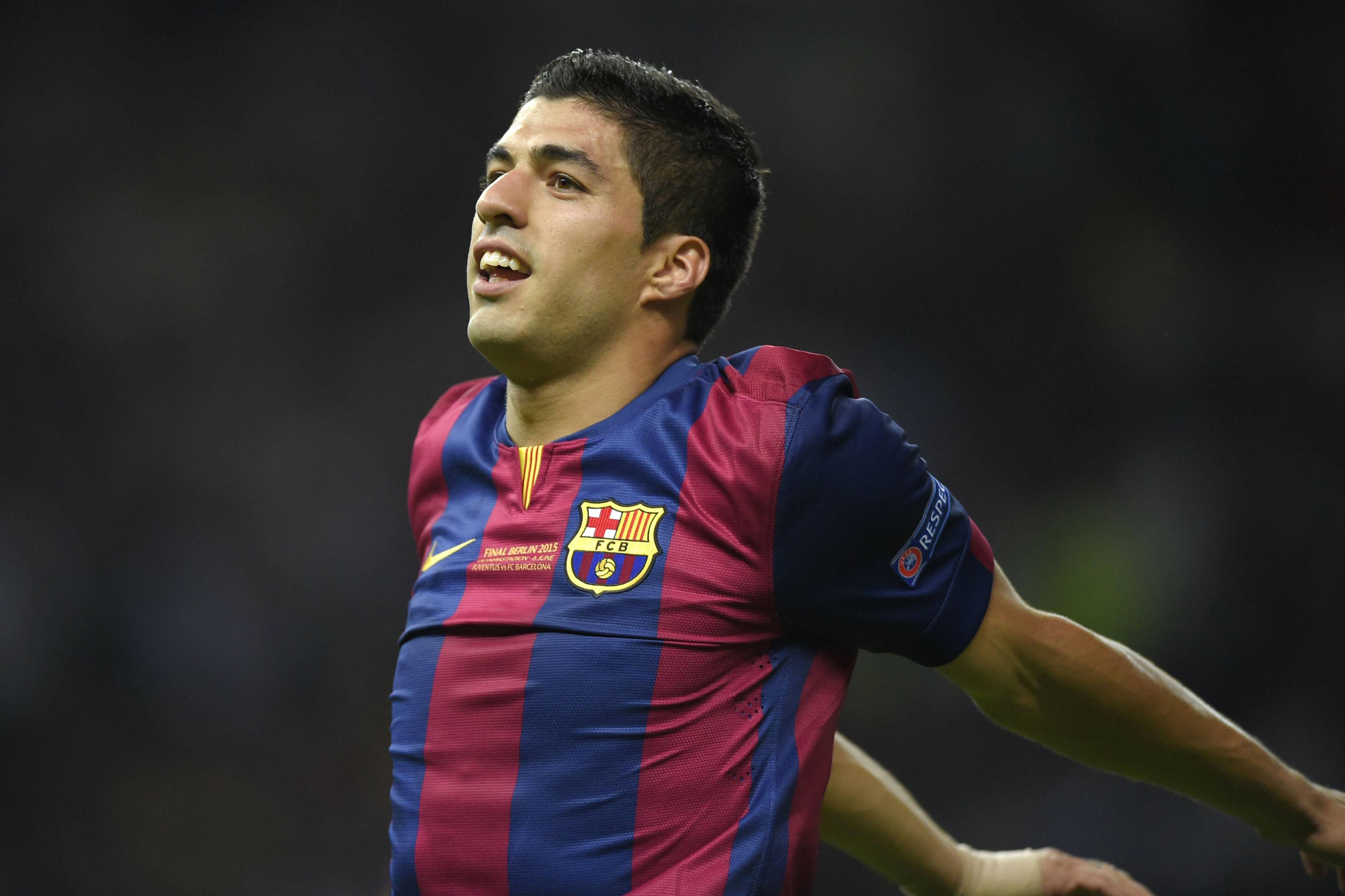 suarez esulta barcellona finale champions league giugno 2015