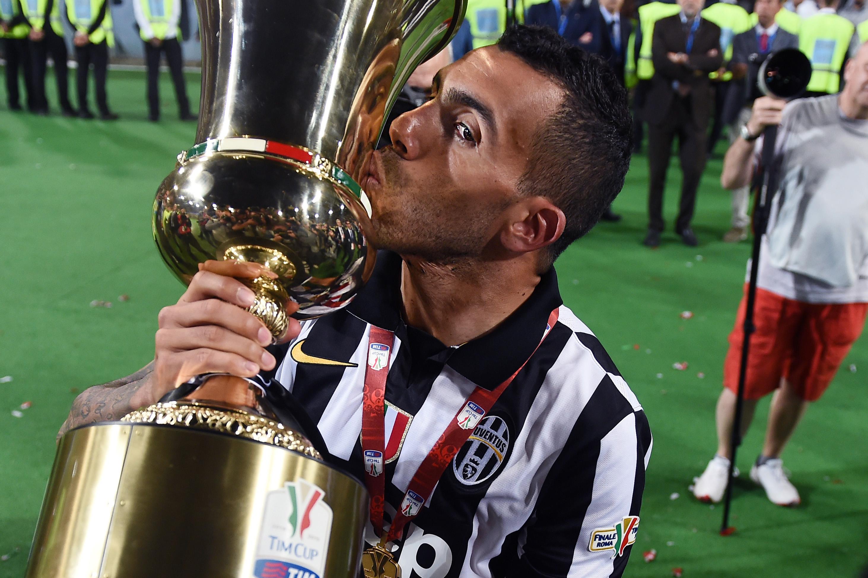 tevez esulta juventus coppa italia maggio 2015 ifa