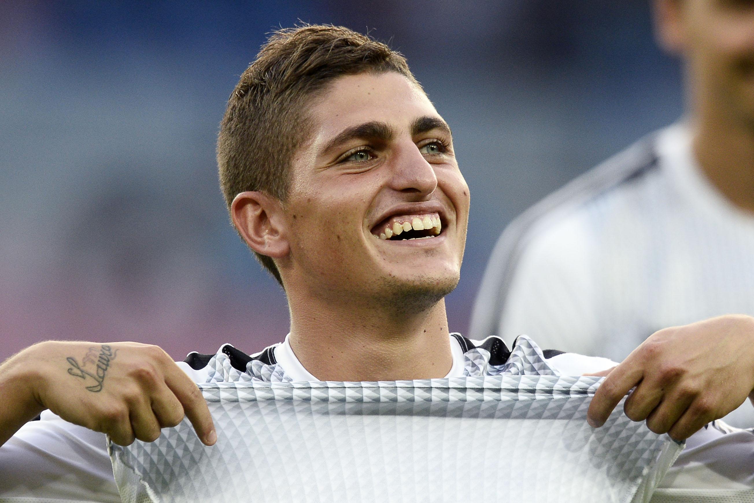 verratti riscaldamento psg agosto 2014 ifa