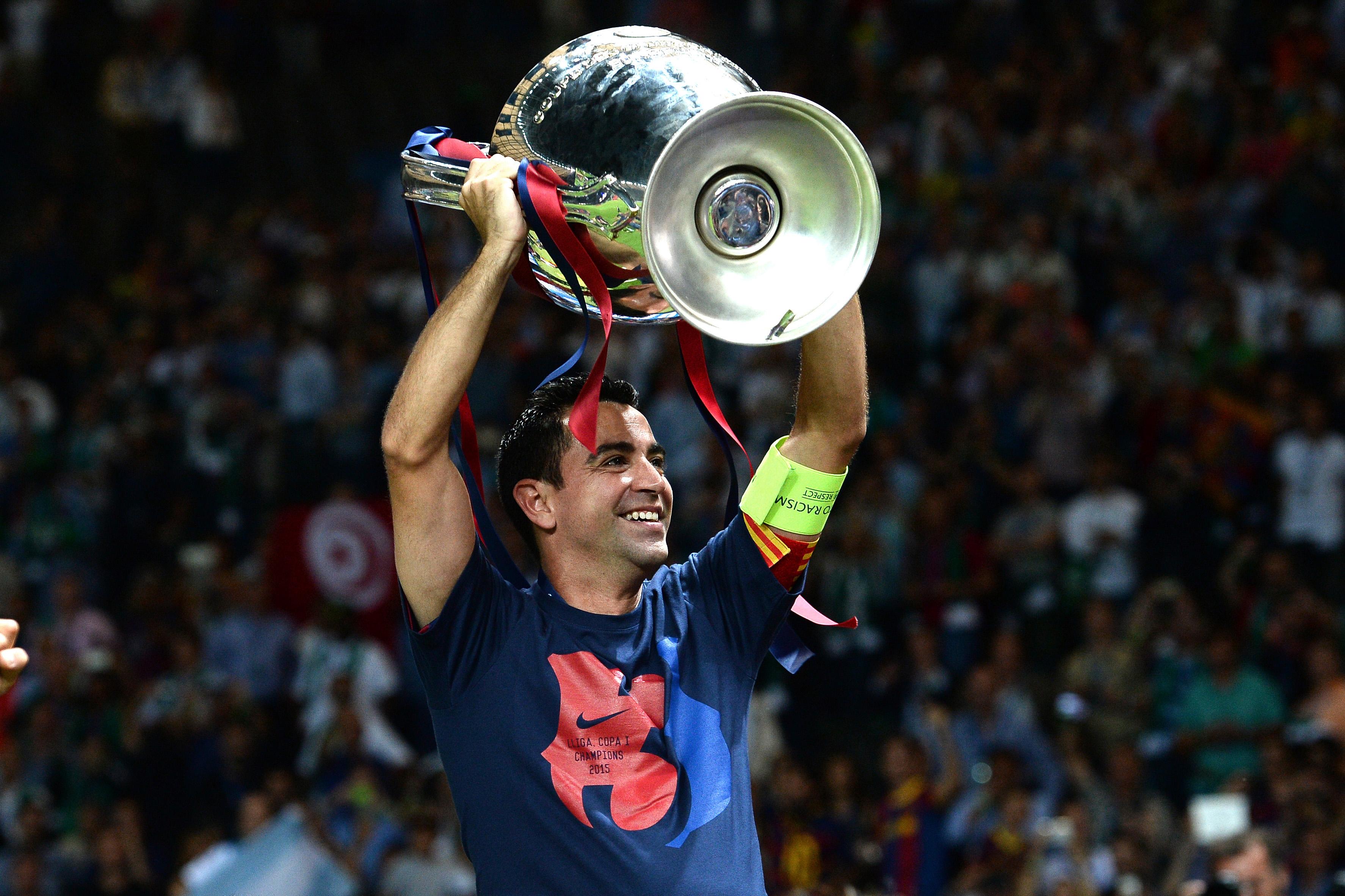 xavi coppa barcellona finale champions league giugno 2015