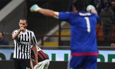 bonucci buffon esultano juventus aprile 2016 ifa