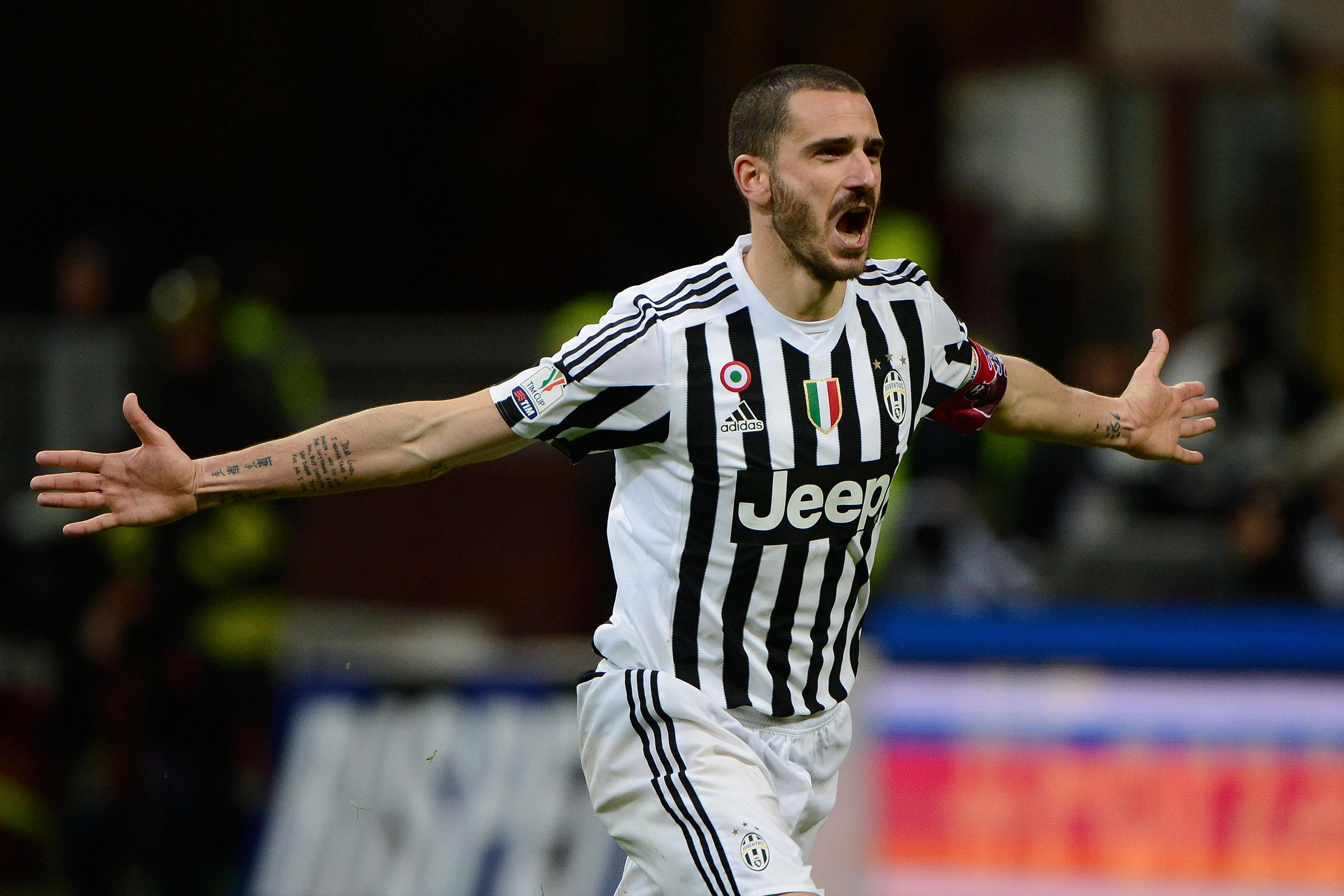 bonucci esulta bis juventus marzo 2016 ifa