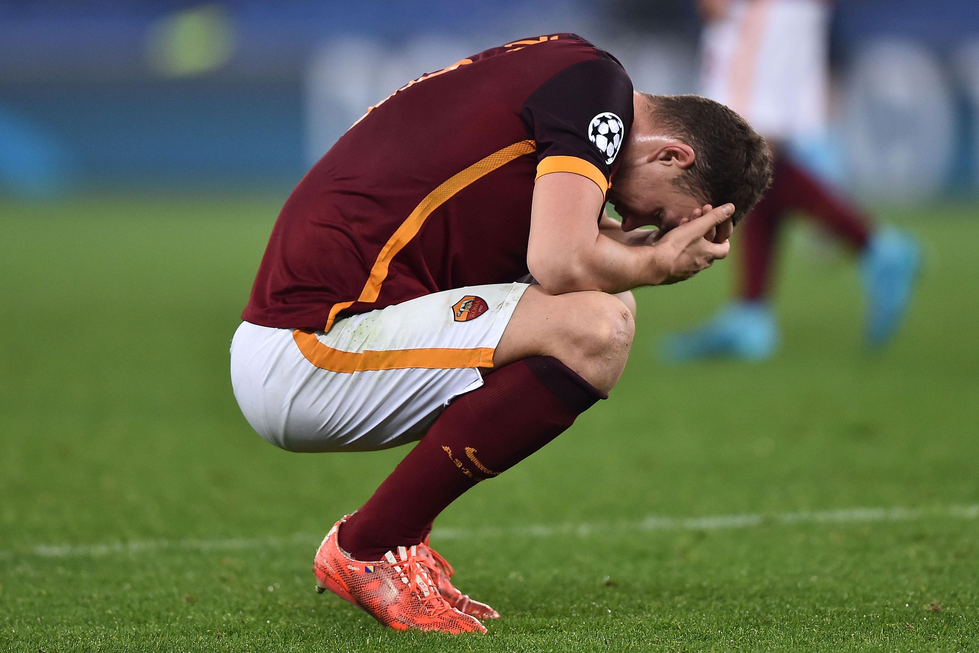 dzeko disperato roma champions league dicembre 2015 ifa