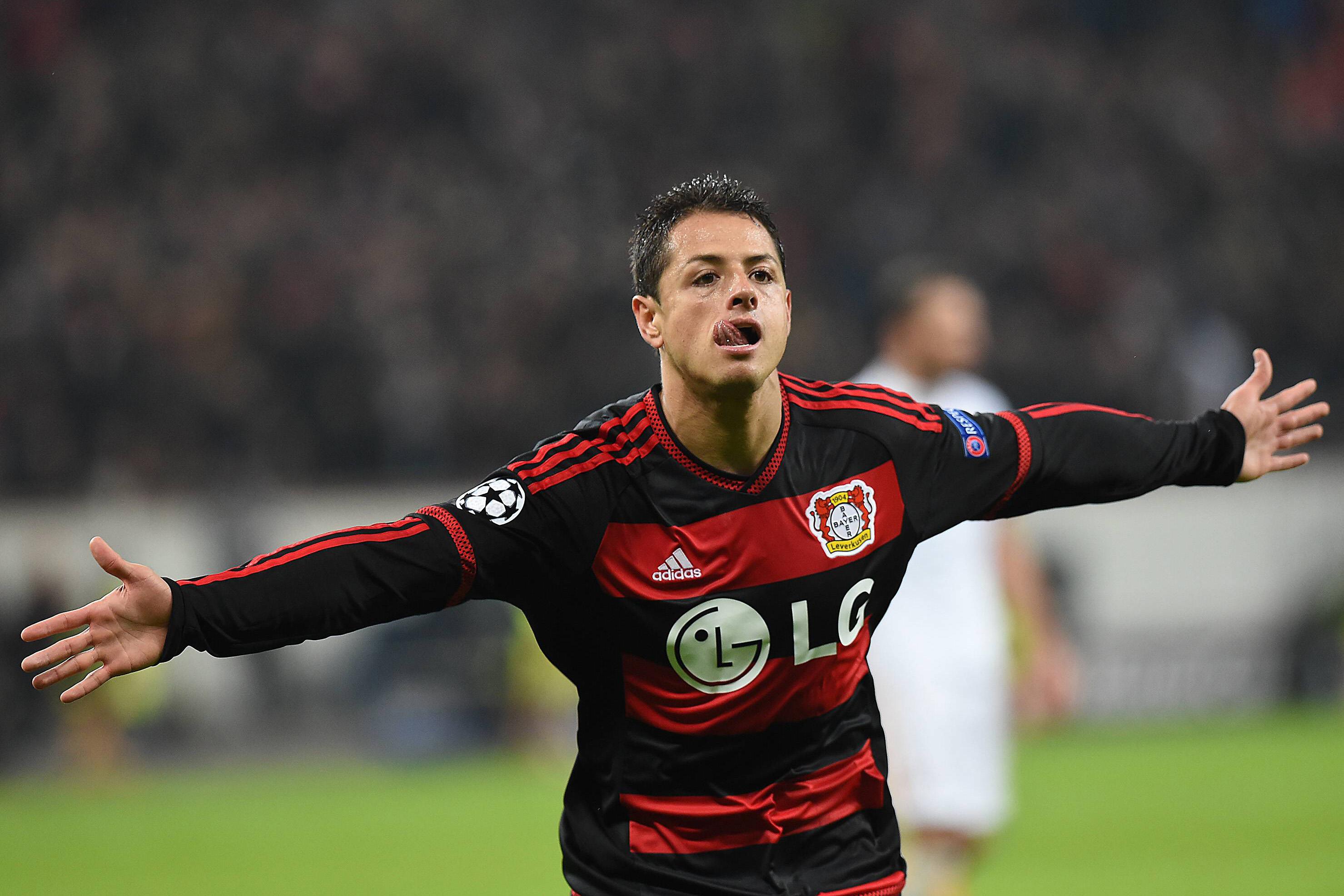 hernandez esulta bayer leverkusen champions league ottobre 2015 ifa