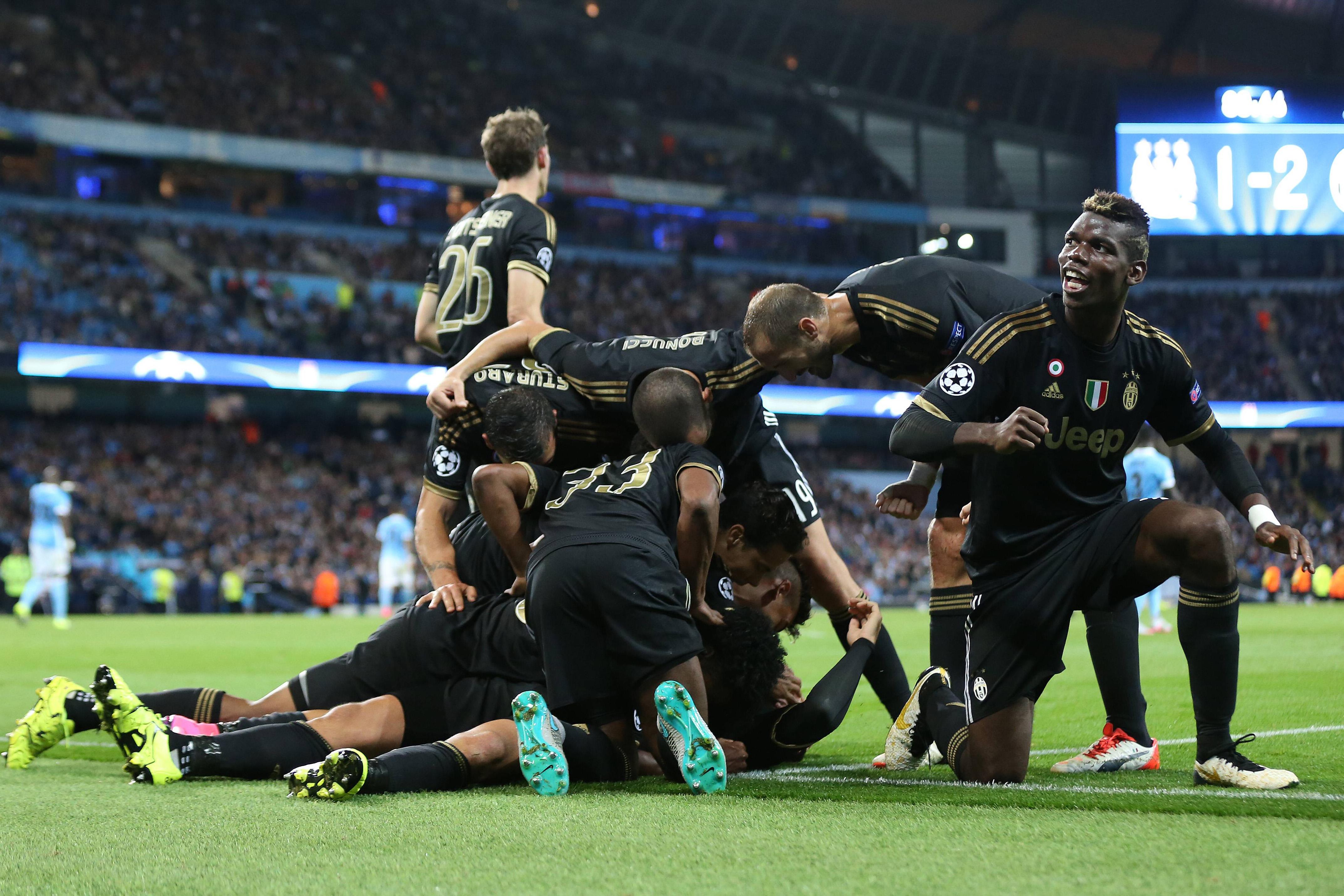 juventus third esultanza bis champions league settembre 2015 ifa