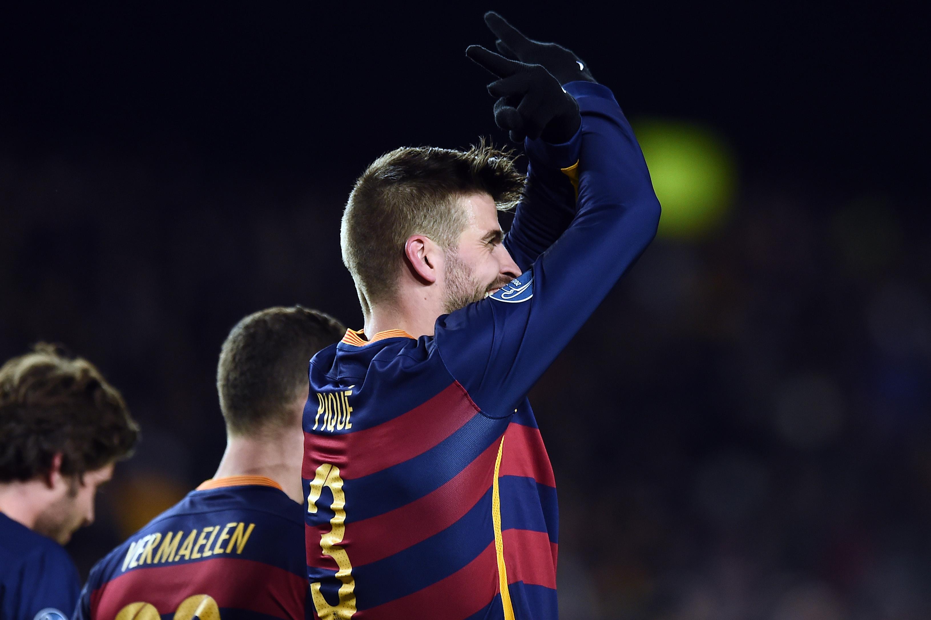 pique esulta barcellona champions league novembre 2015 ifa