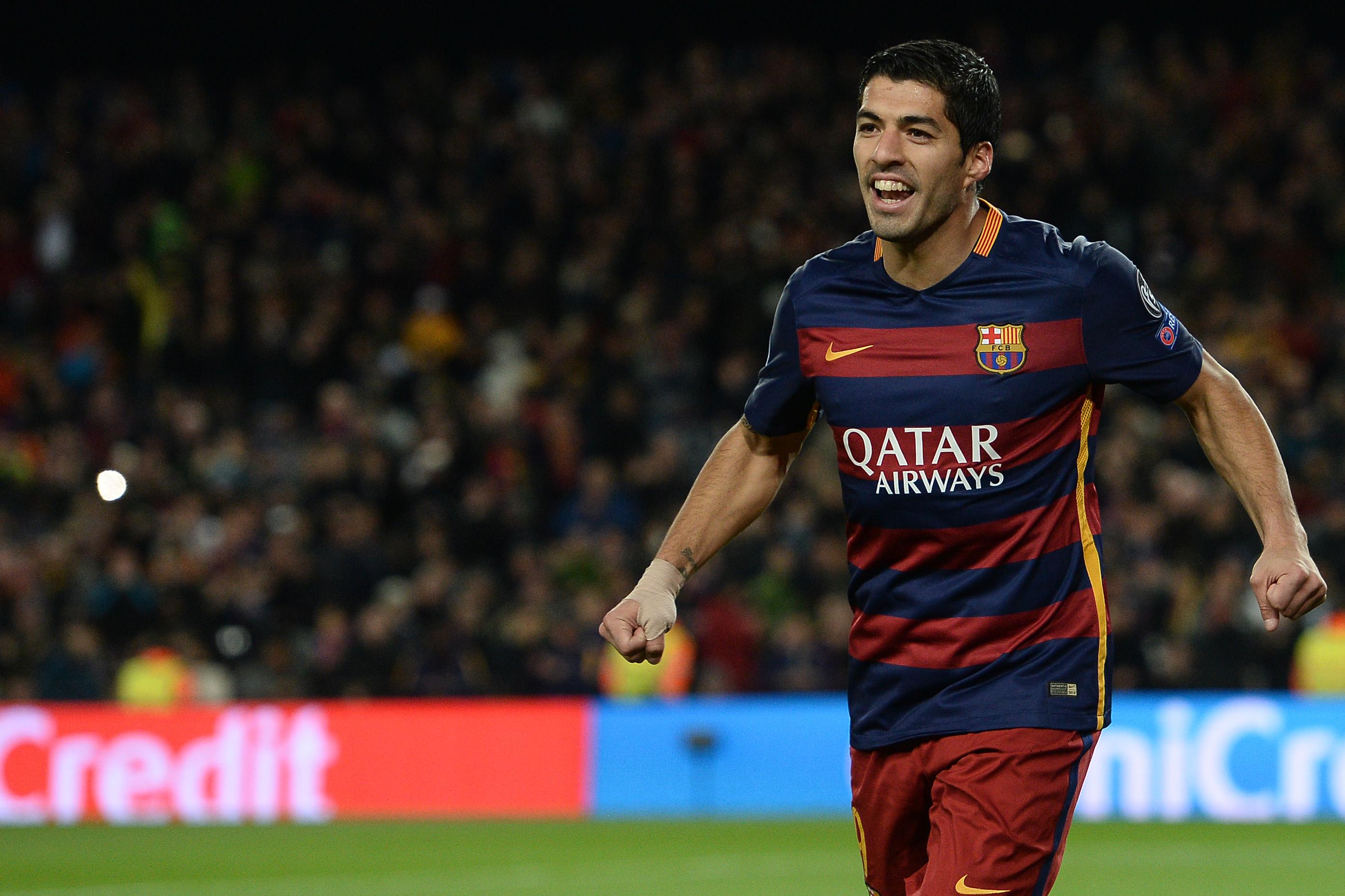 suarez esulta barcellona champions league novembre 2015 ifa