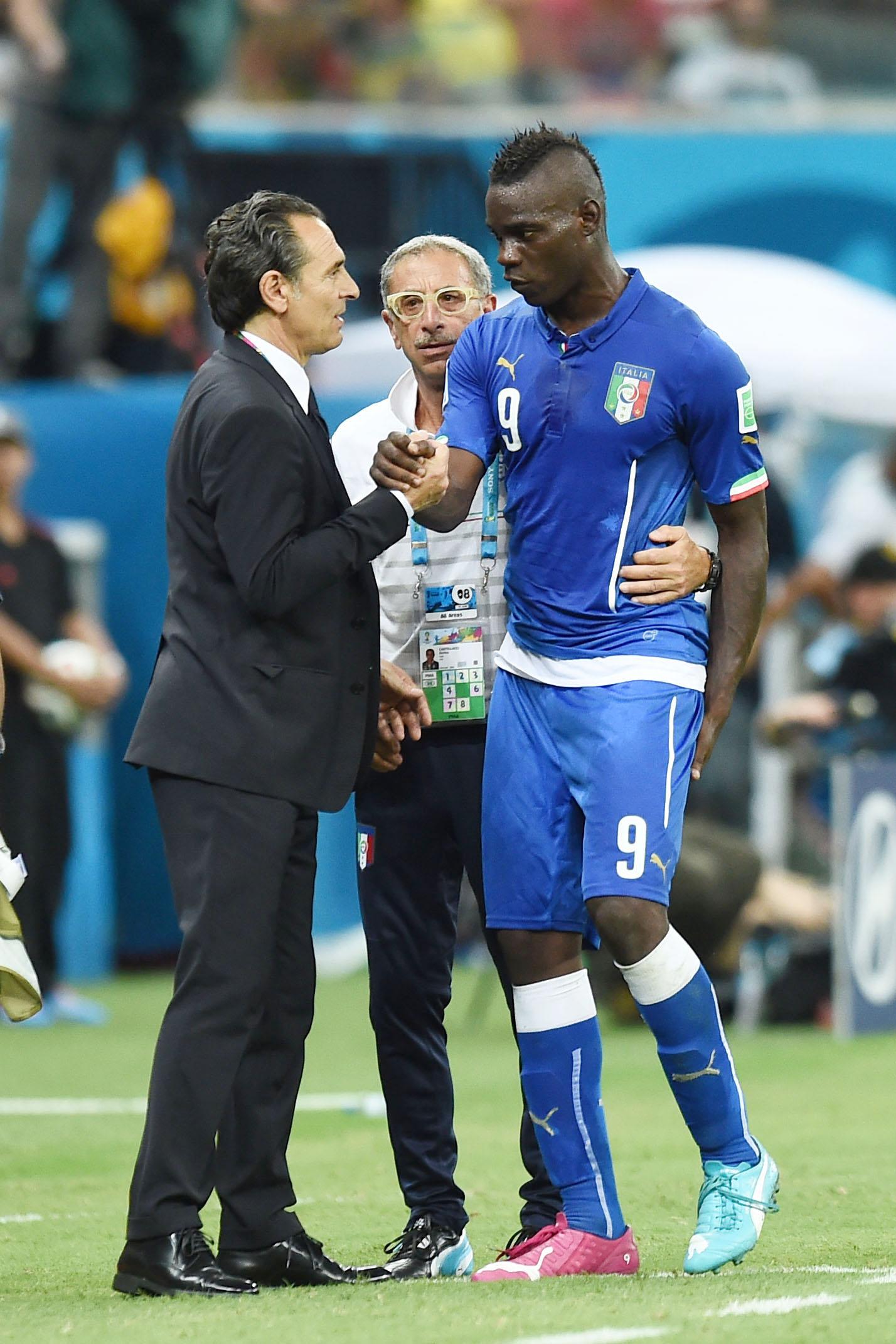 balotelli prandelli castellacci italia giugno 2014 ifa