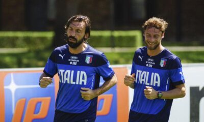 pirlo marchisio corsa allenamento italia maggio 2014