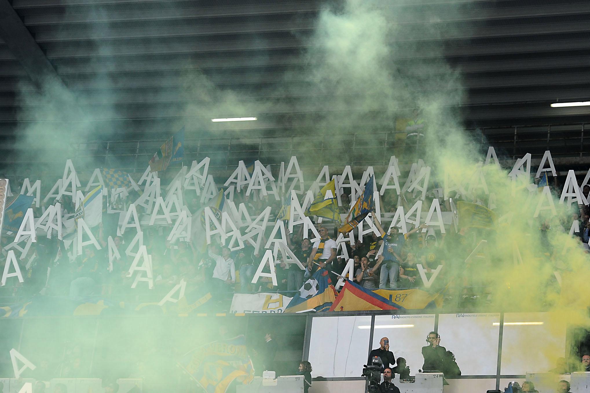 hellas verona tifosi festa promozione 2013 ifa