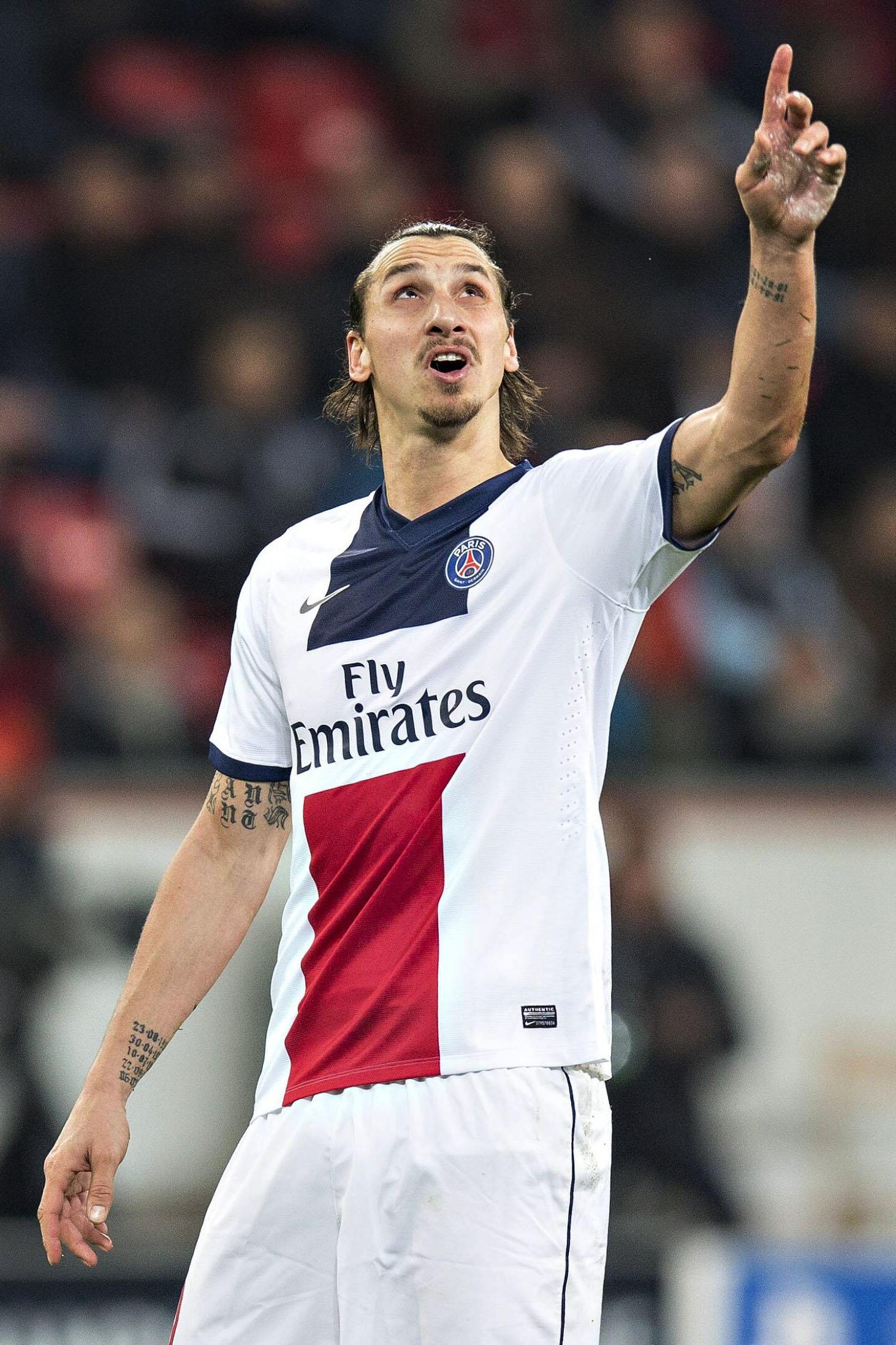 ibrahimovic esulta psg away champions febbraio 2014 ifa