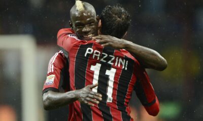 pazzini balotelli casa milan 2013 (abbraccio) ifa