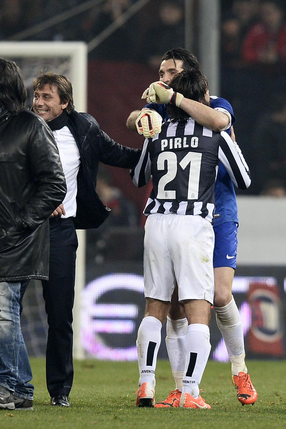 pirlo buffon conte esultano juventus marzo 2014 ifa