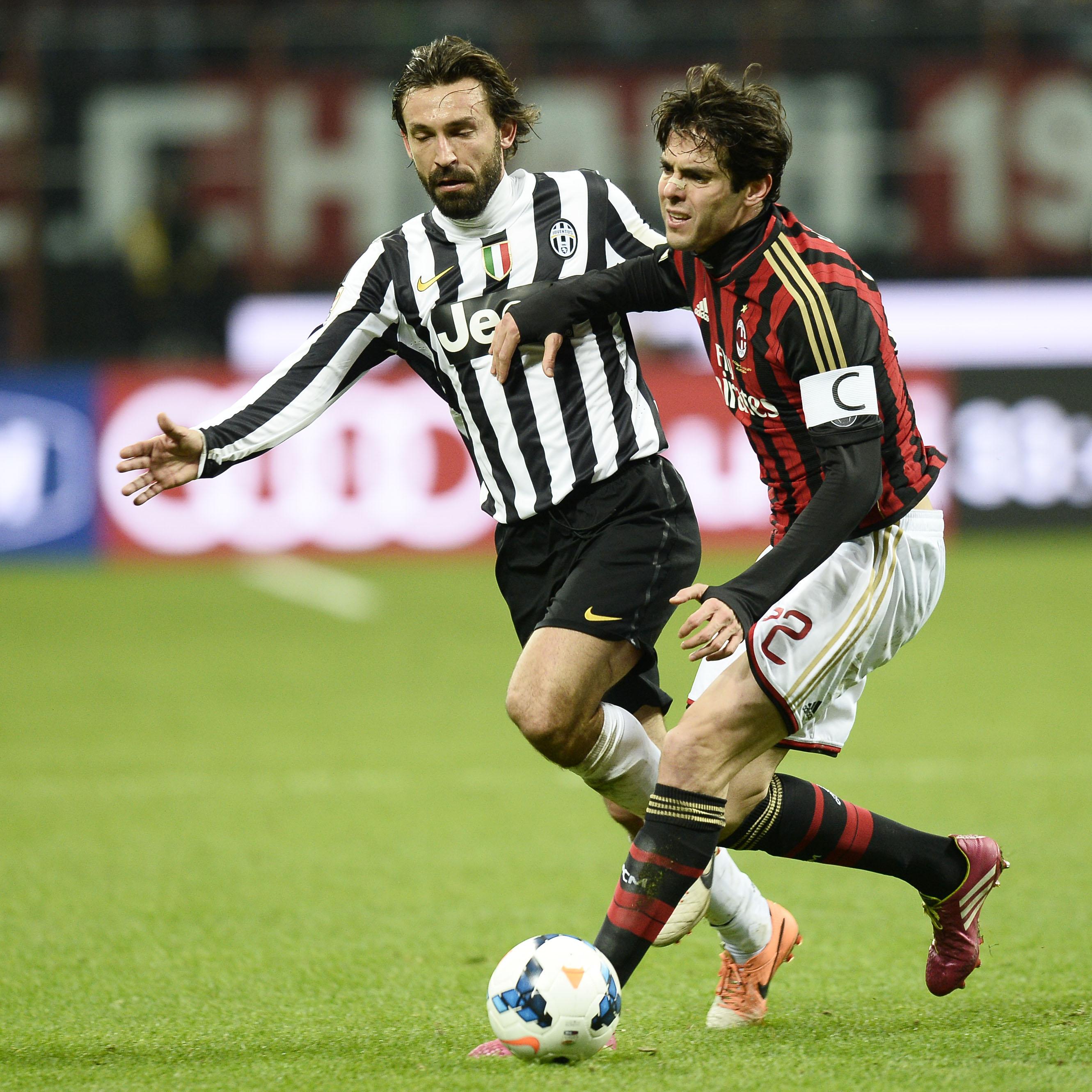 pirlo kaka contrasto milan juventus marzo 2014 ifa