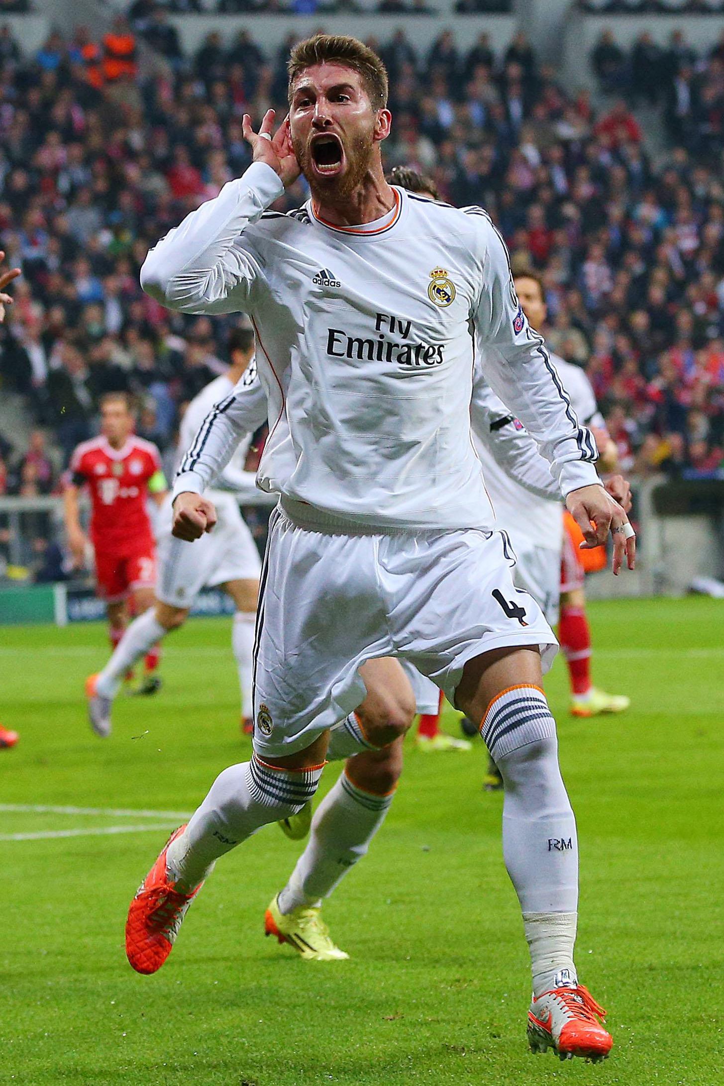 ramos esulta real madrid champions aprile 2014 ifa