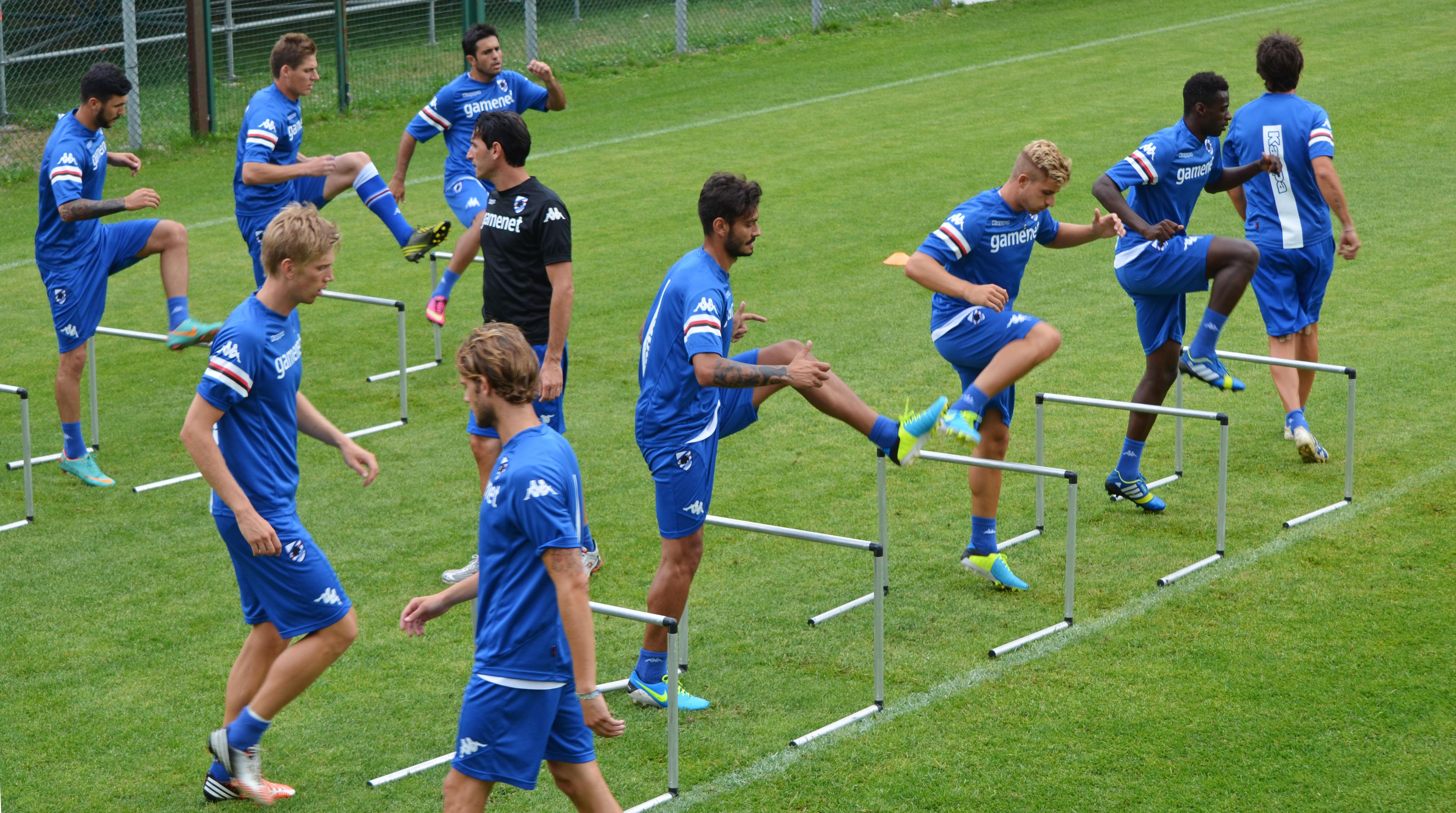 sampdoria allenamento ostacoli sn24